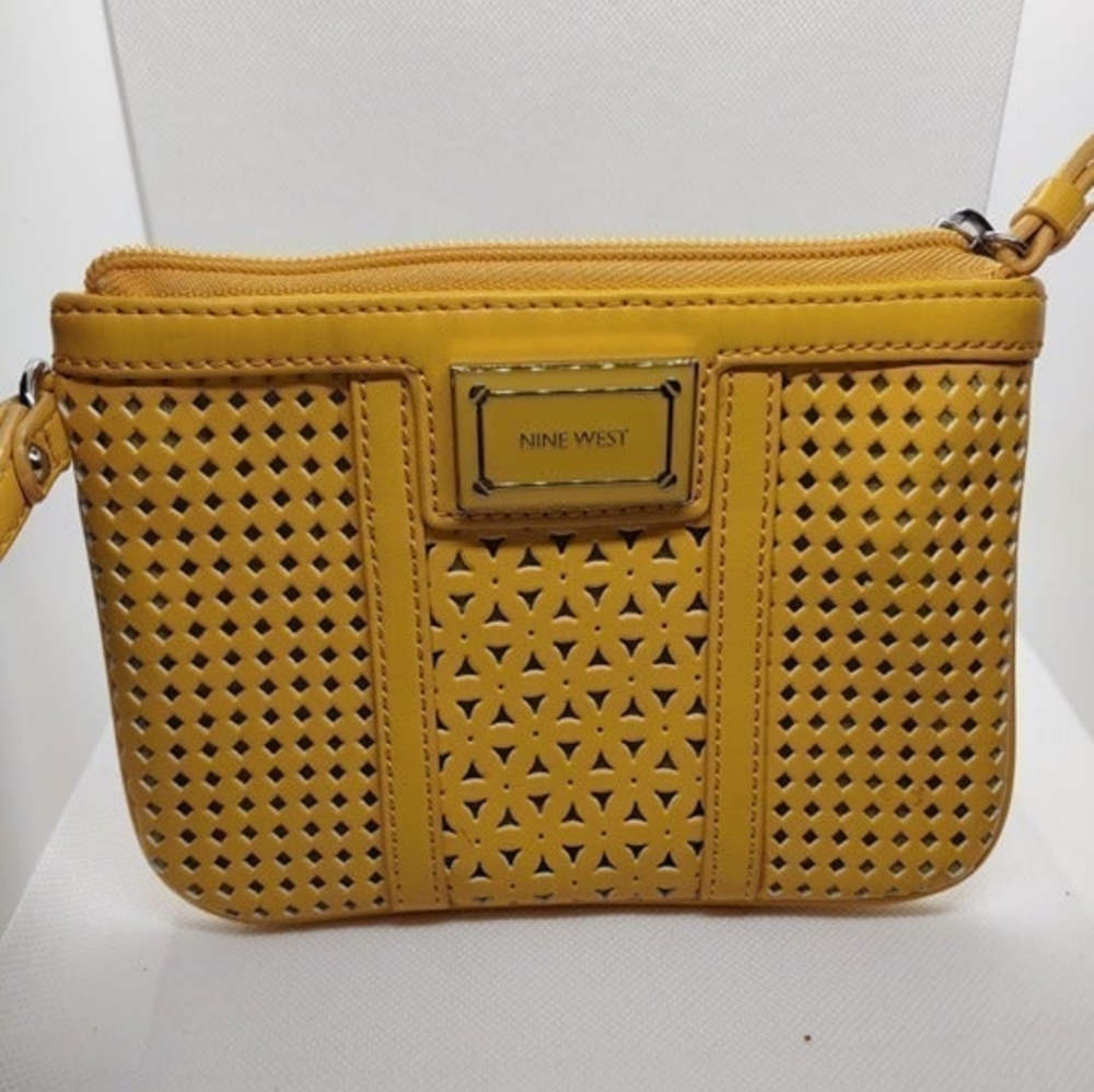 Nine West Yellow Wristlet Purse